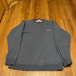 Columbia Men's Heathered Blue Crewneck Sweater